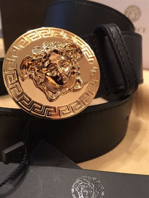 versace black and gold belt|authentic Versace belt.